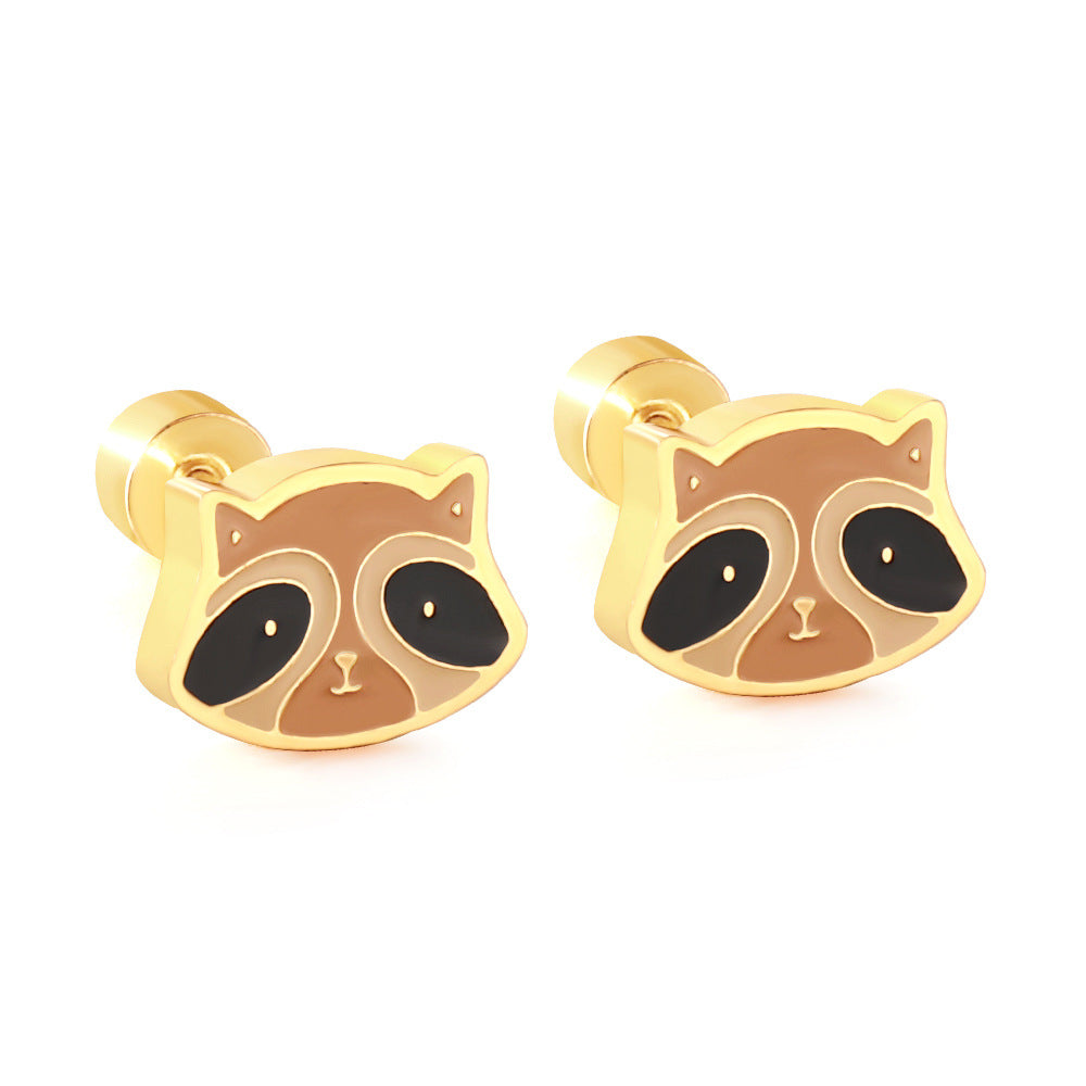 Pendientes De Acero Inoxidable Conejo Animal al por mayor